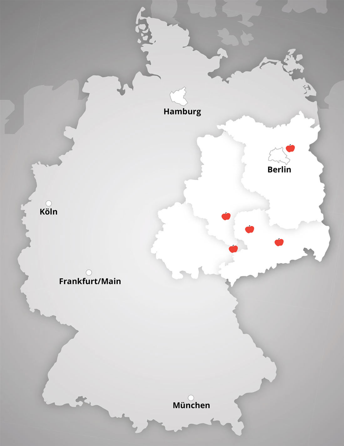 Standorte Karte